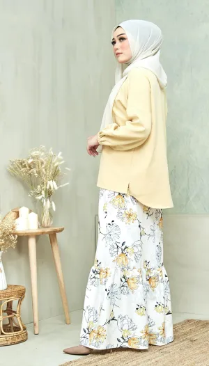 Aasma Kurung Set - Royal Mustard
