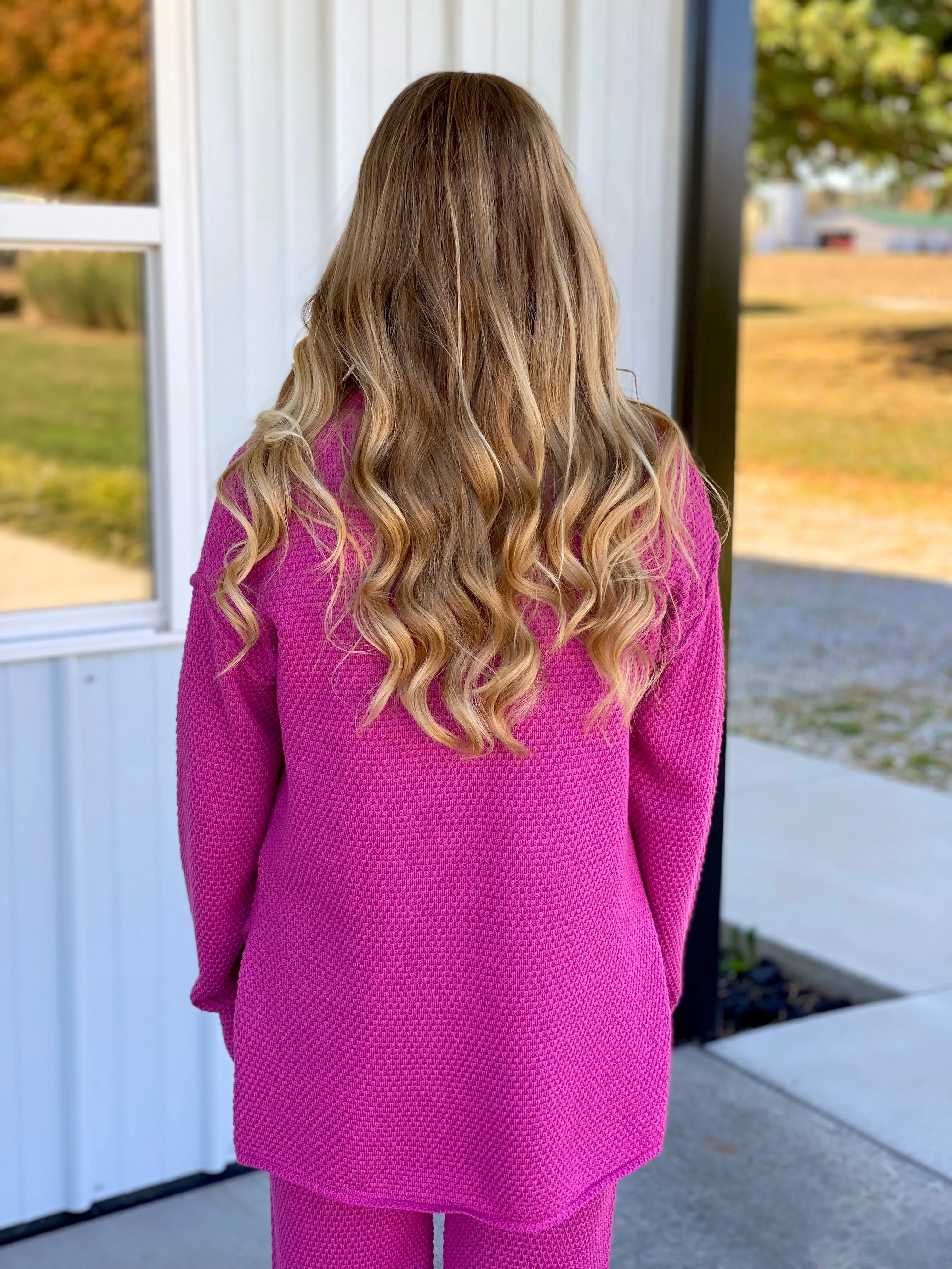 All About Comfort Magenta Sweater