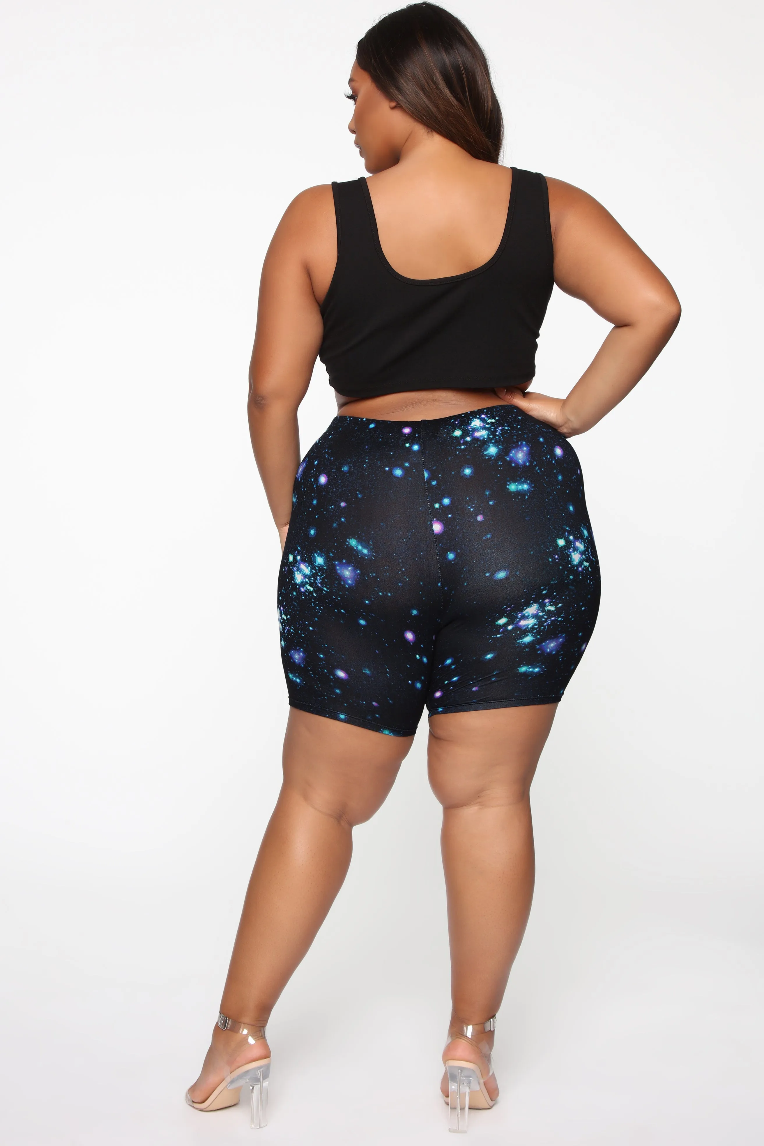 Always Different Biker Short - Black/Multi