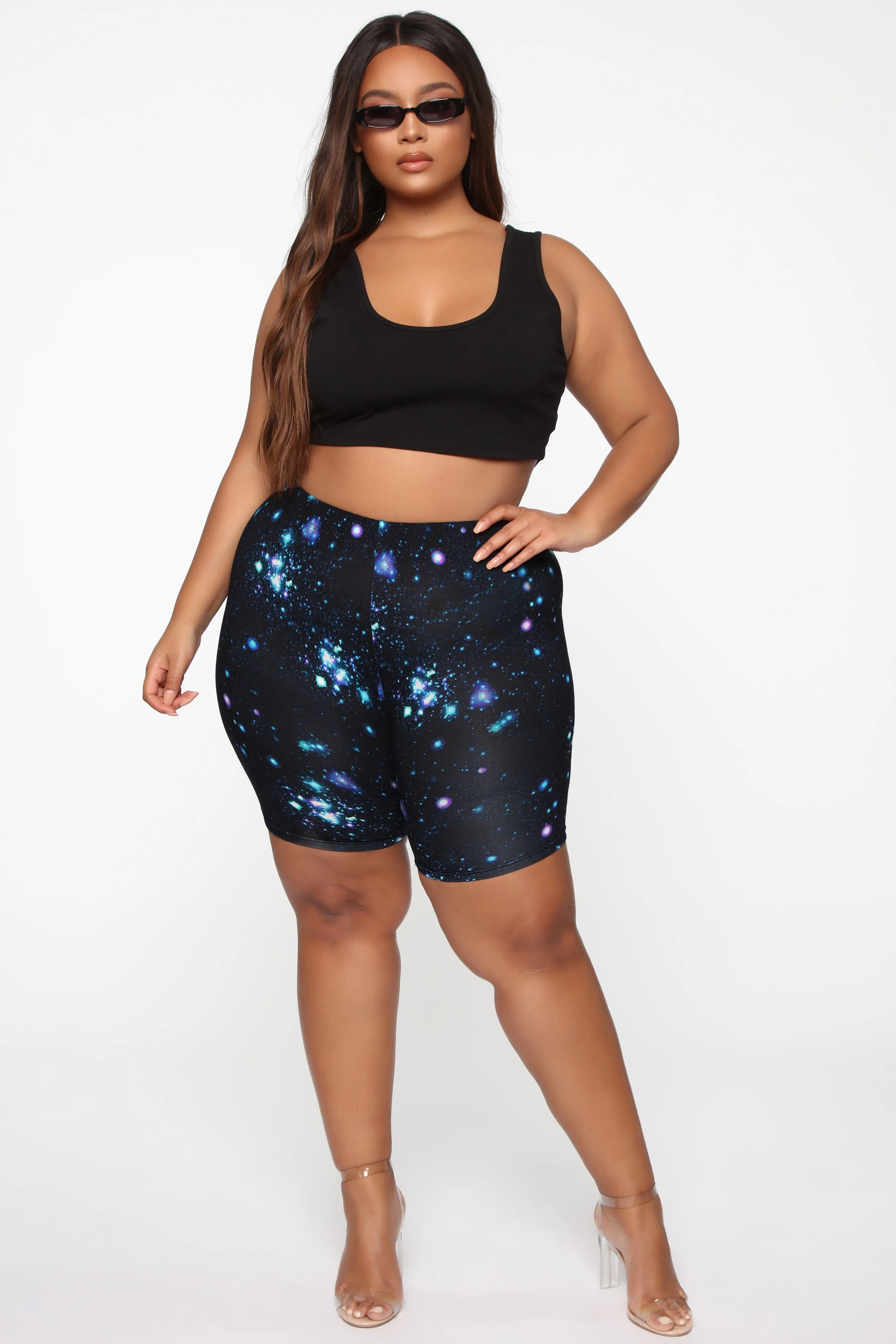 Always Different Biker Short - Black/Multi