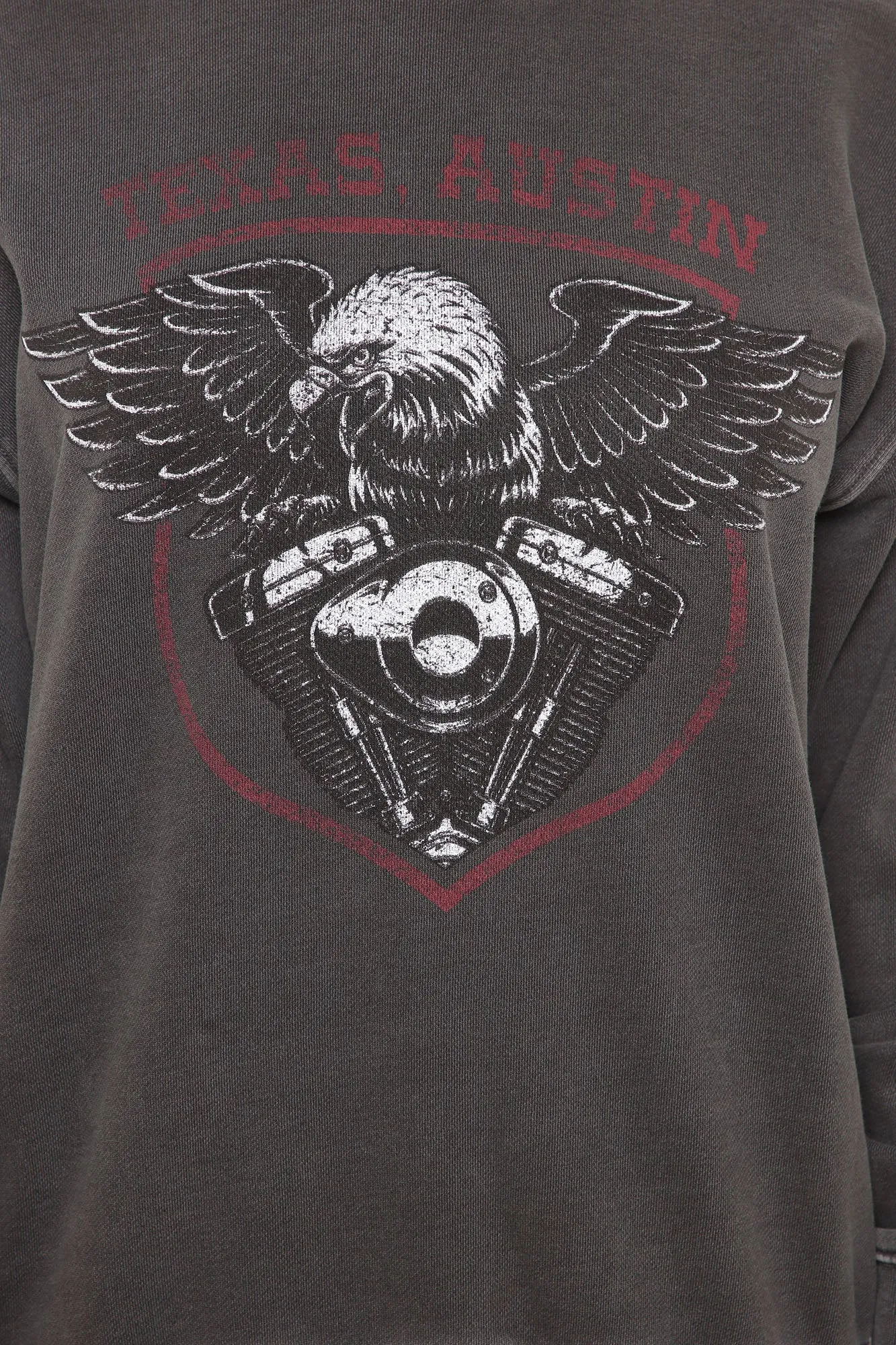 Austin Texas Baby Long Sleeve Top - Charcoal