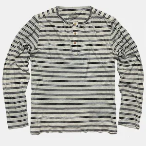 BZEN M.3231 CLARK REGULAR FIT 3 BUTTON INDIGO STRIPE JERSEY-140GSM-E0 INDIGO STRIPE