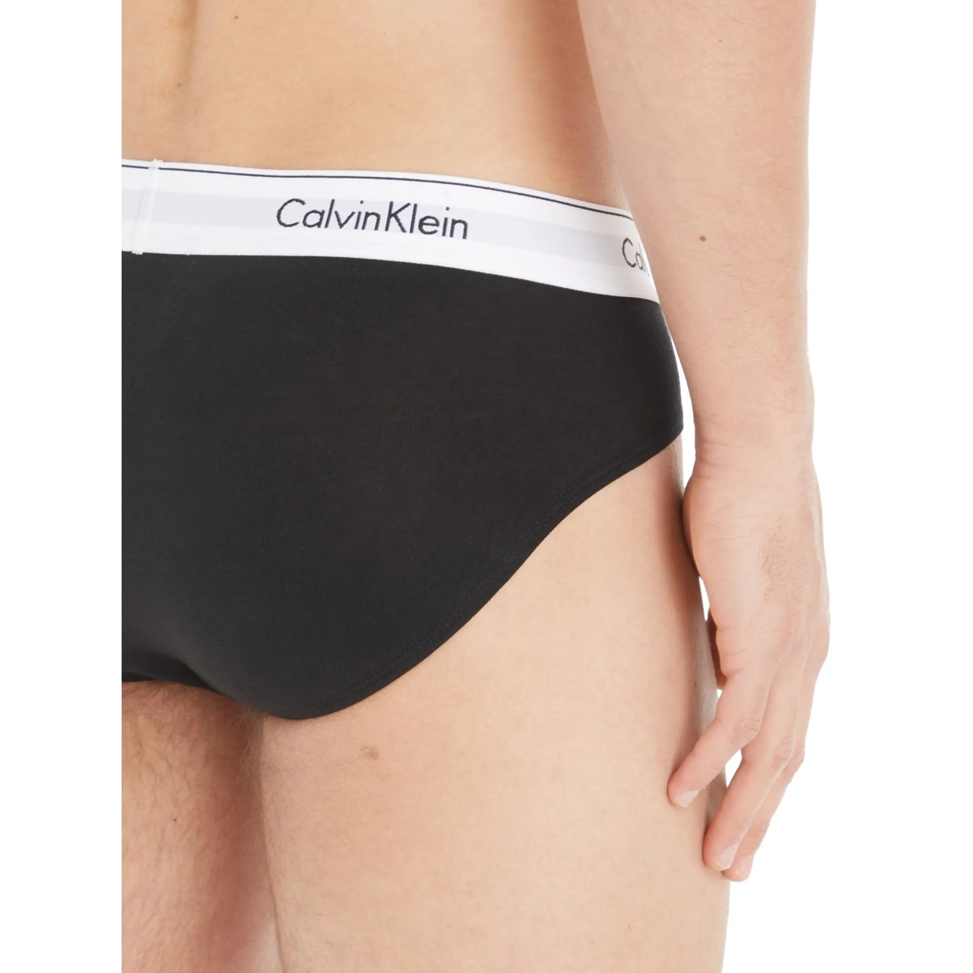 Calvin Klein Modern Cotton Stretch Hip Brief 3 Pack - Black