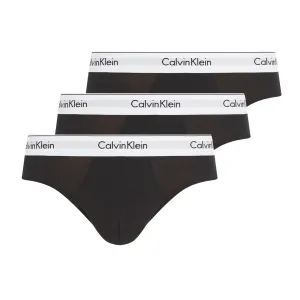 Calvin Klein Modern Cotton Stretch Hip Brief 3 Pack - Black