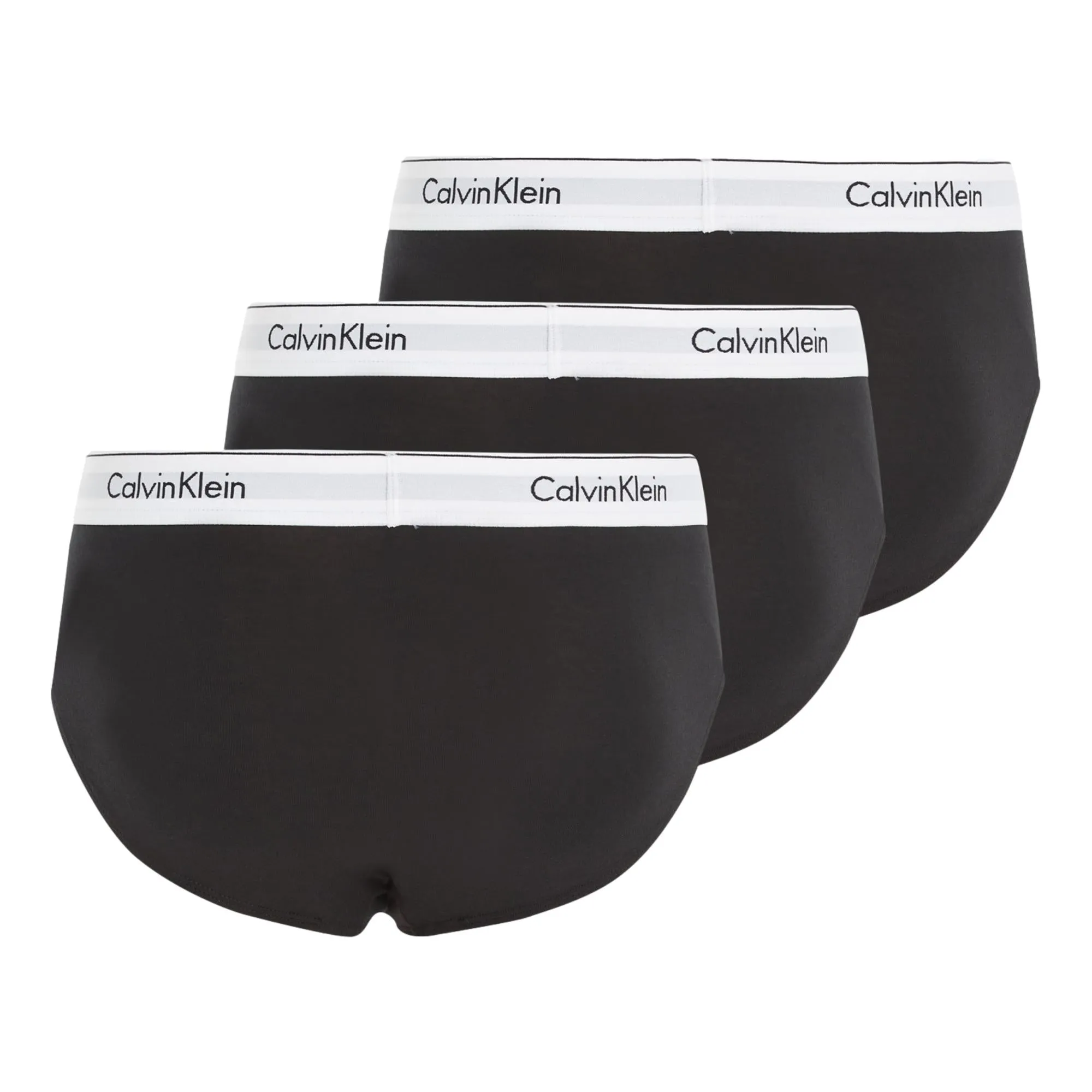 Calvin Klein Modern Cotton Stretch Hip Brief 3 Pack - Black
