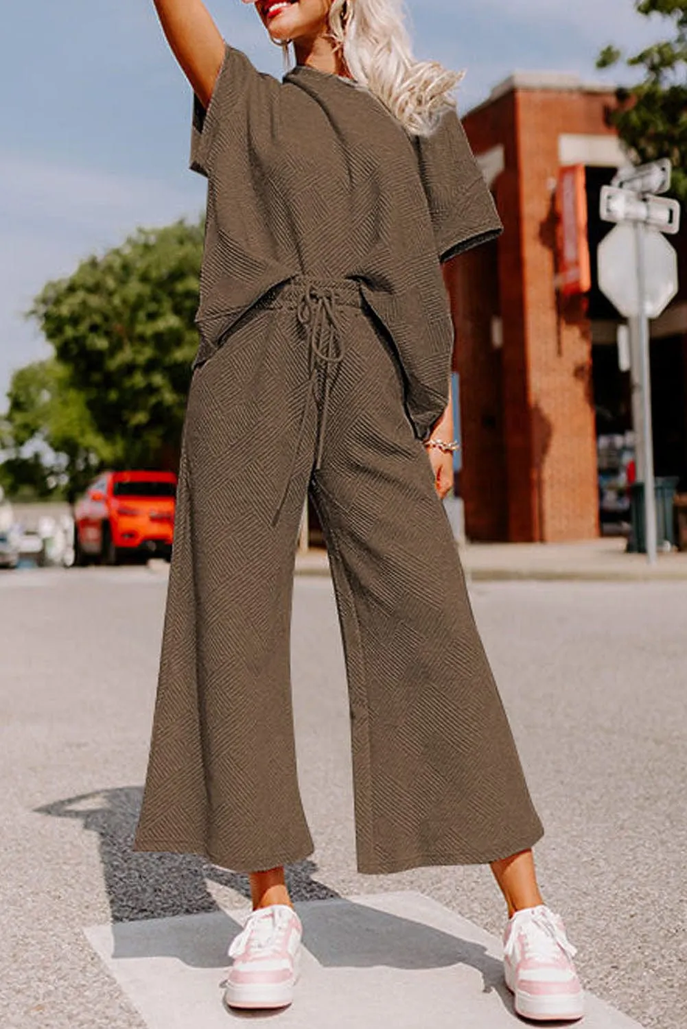 Casual Knit Loungewear Set