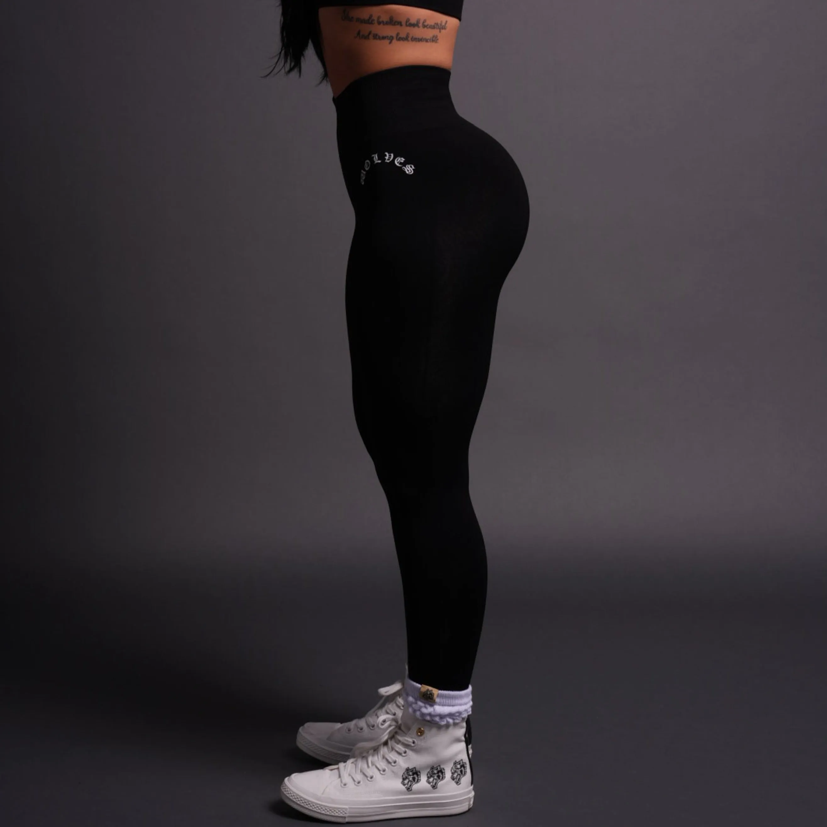 Chopper "Everson Seamless" Scrunch Leggings in Black