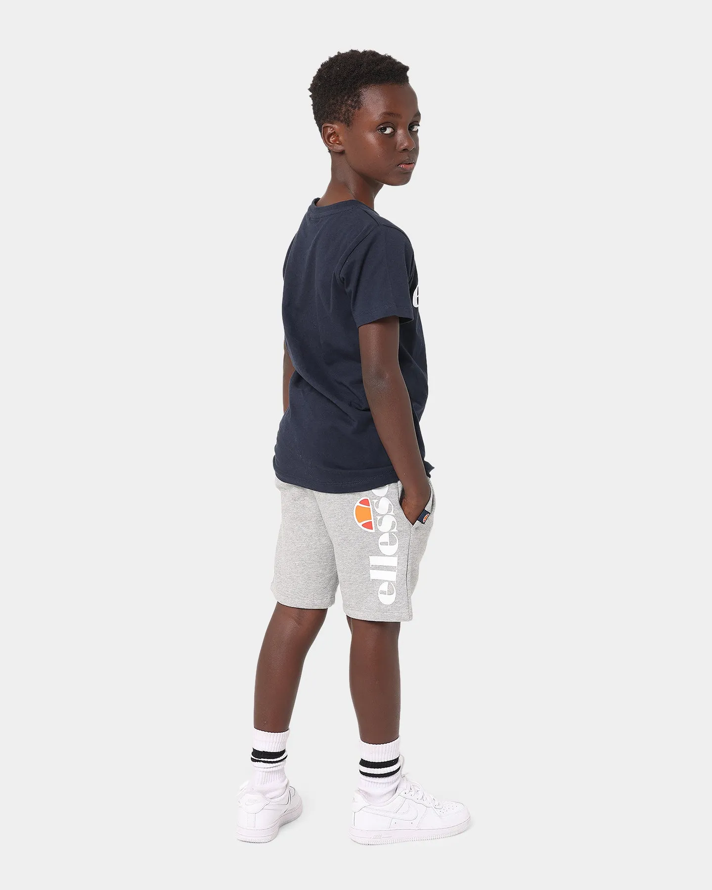 Ellesse Kid's Toyle Shorts Grey Marle