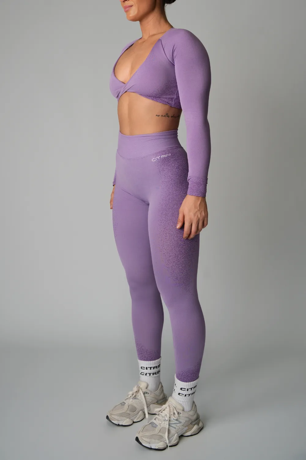 FADED SEAMLESS LEGGINGS - PURPLE
