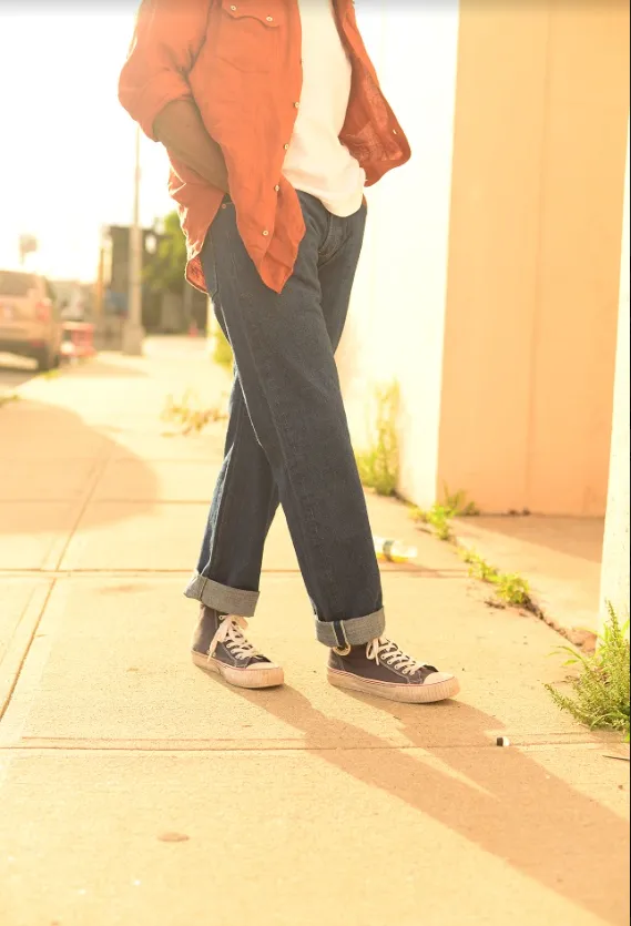 FINAL SALE: GD112 SLOUCHY TAPERED | Raw 13 Oz Selvedge Denim - Original Indigo