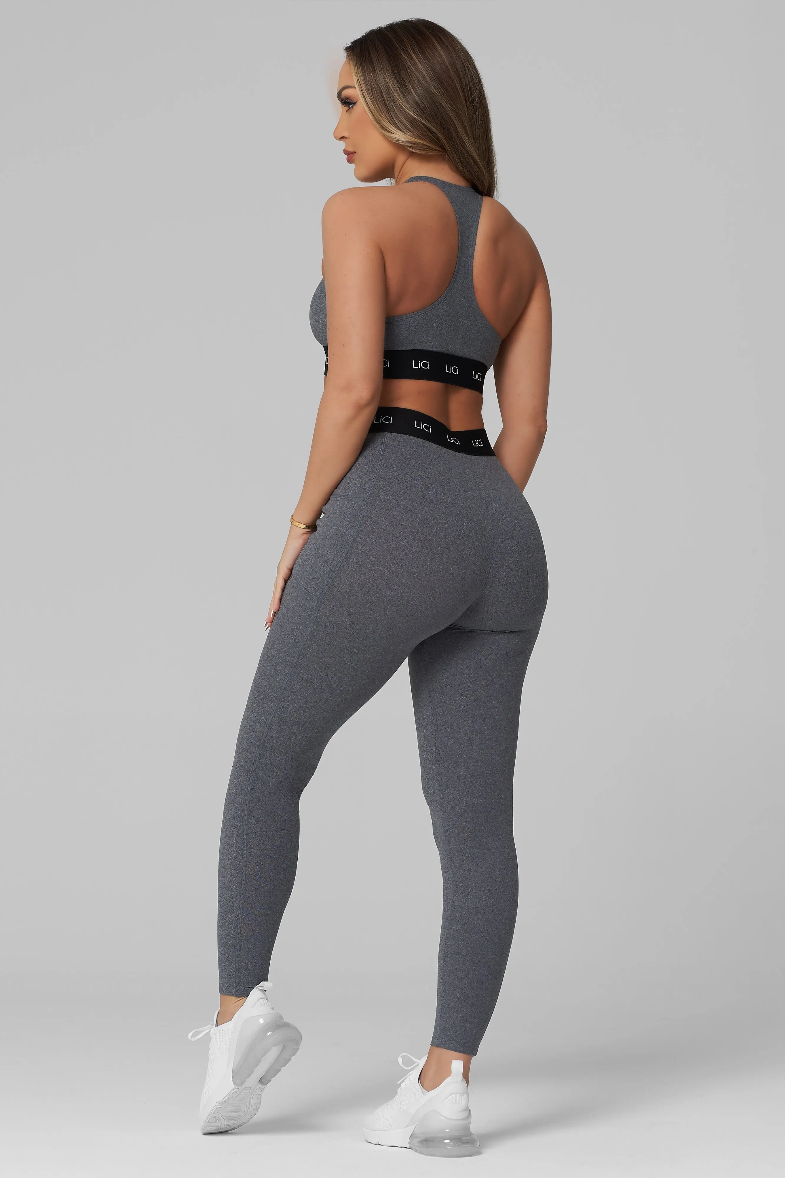 Grey Cozy Sport Bra