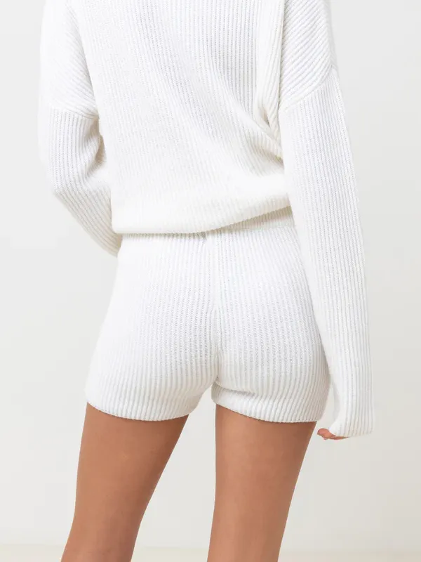 Rhythm - Classic Knit Short - Cream