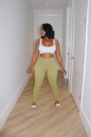 Seamless moss leggings