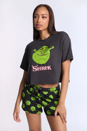 Shrek Super Soft Pajama Tee And Shorts 2-Piece Set
