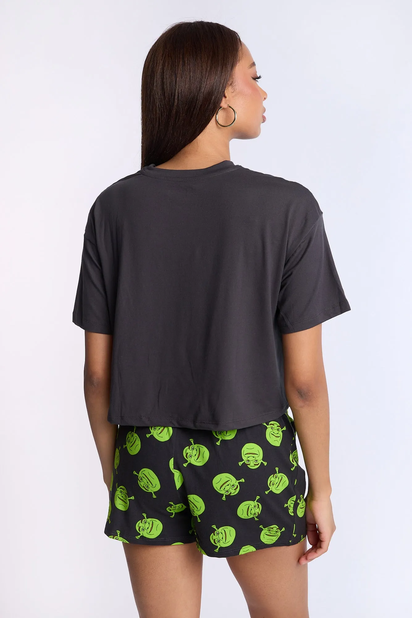 Shrek Super Soft Pajama Tee And Shorts 2-Piece Set