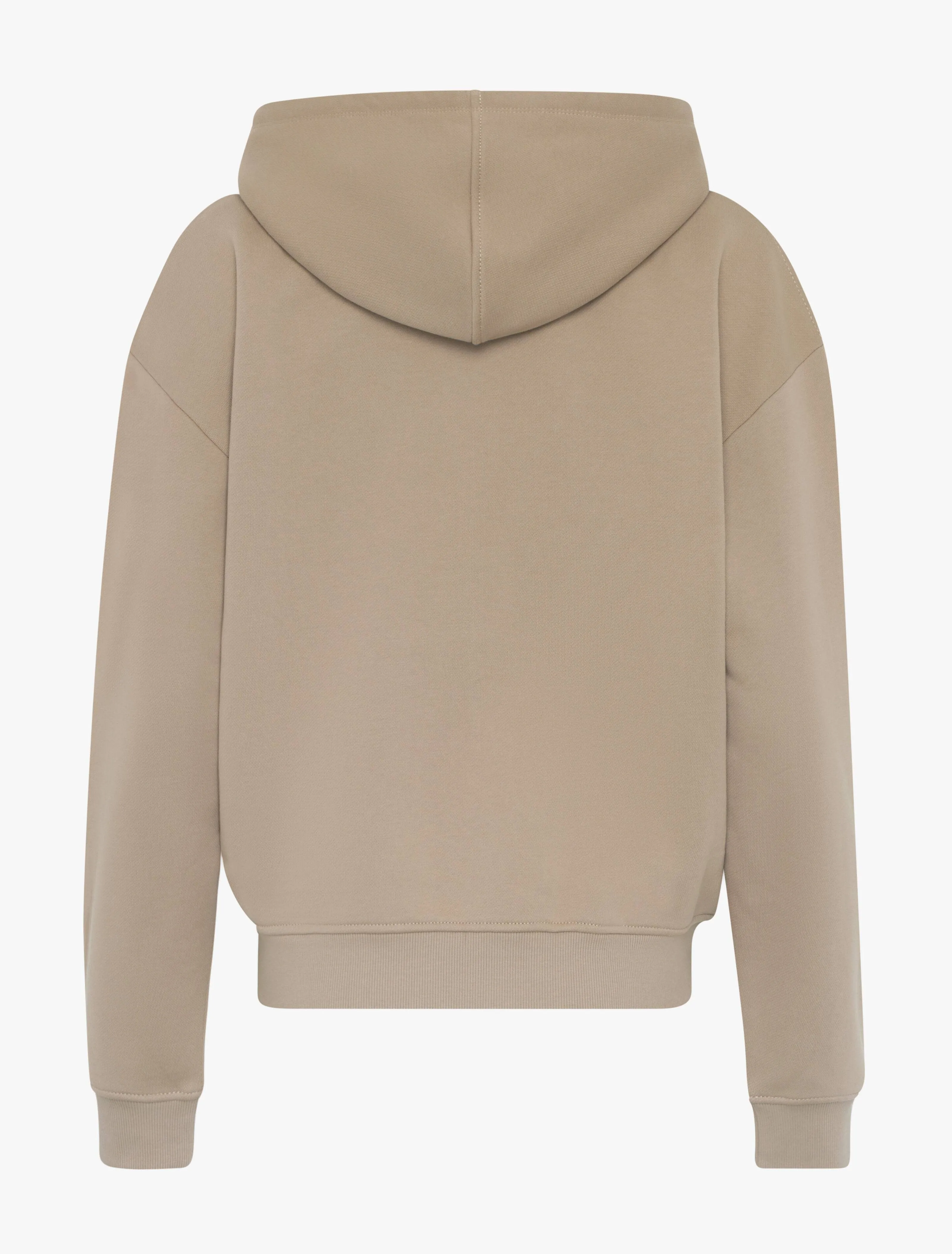 Signature Zip Hoodie in Taupe