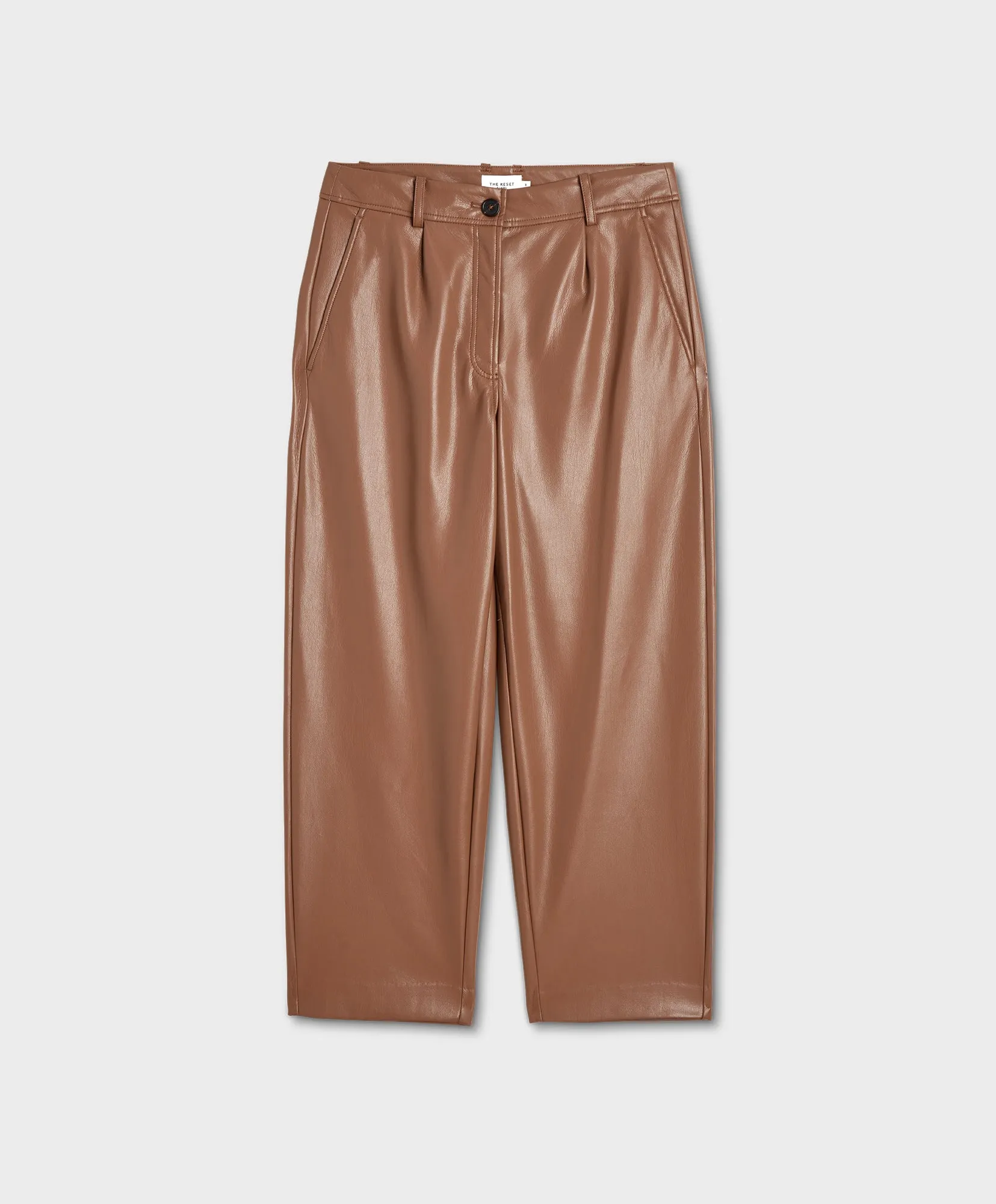 Slouchy Vegan Leather Trouser