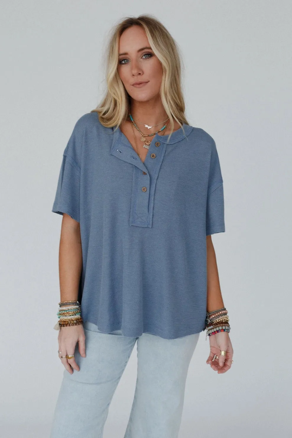 Soft Plume Henley Top