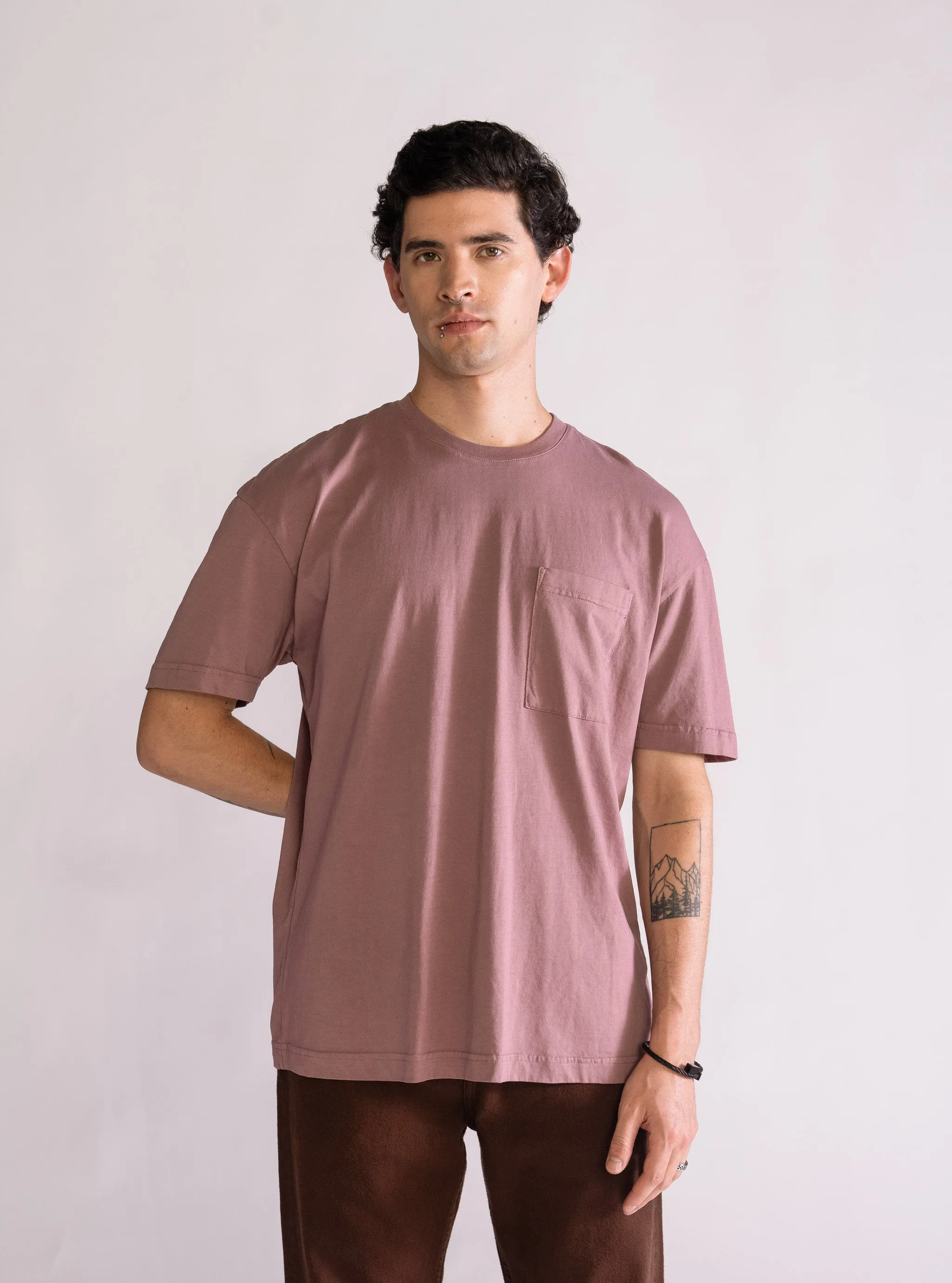 Speed Up Drop Shoulder Playera, Morado Claro