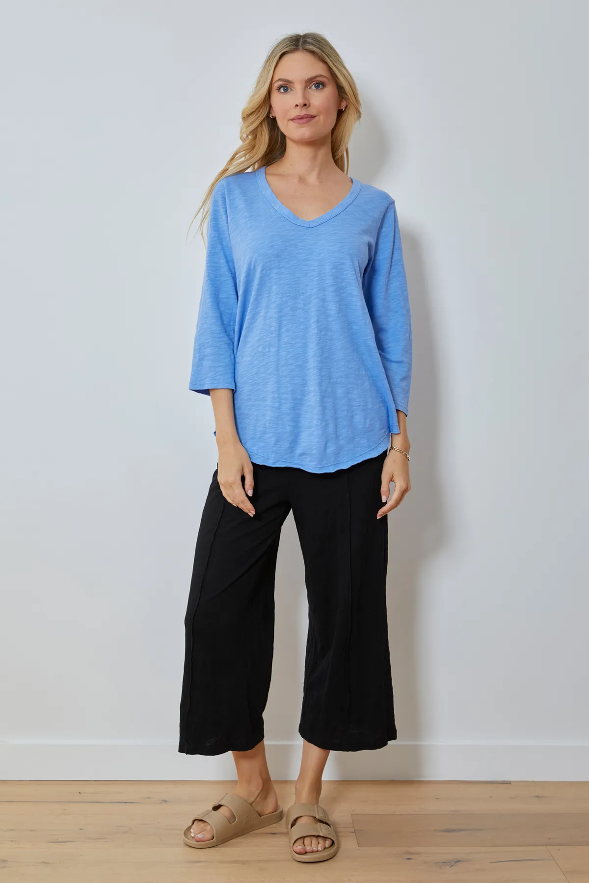Wide Leg Cropped Pants